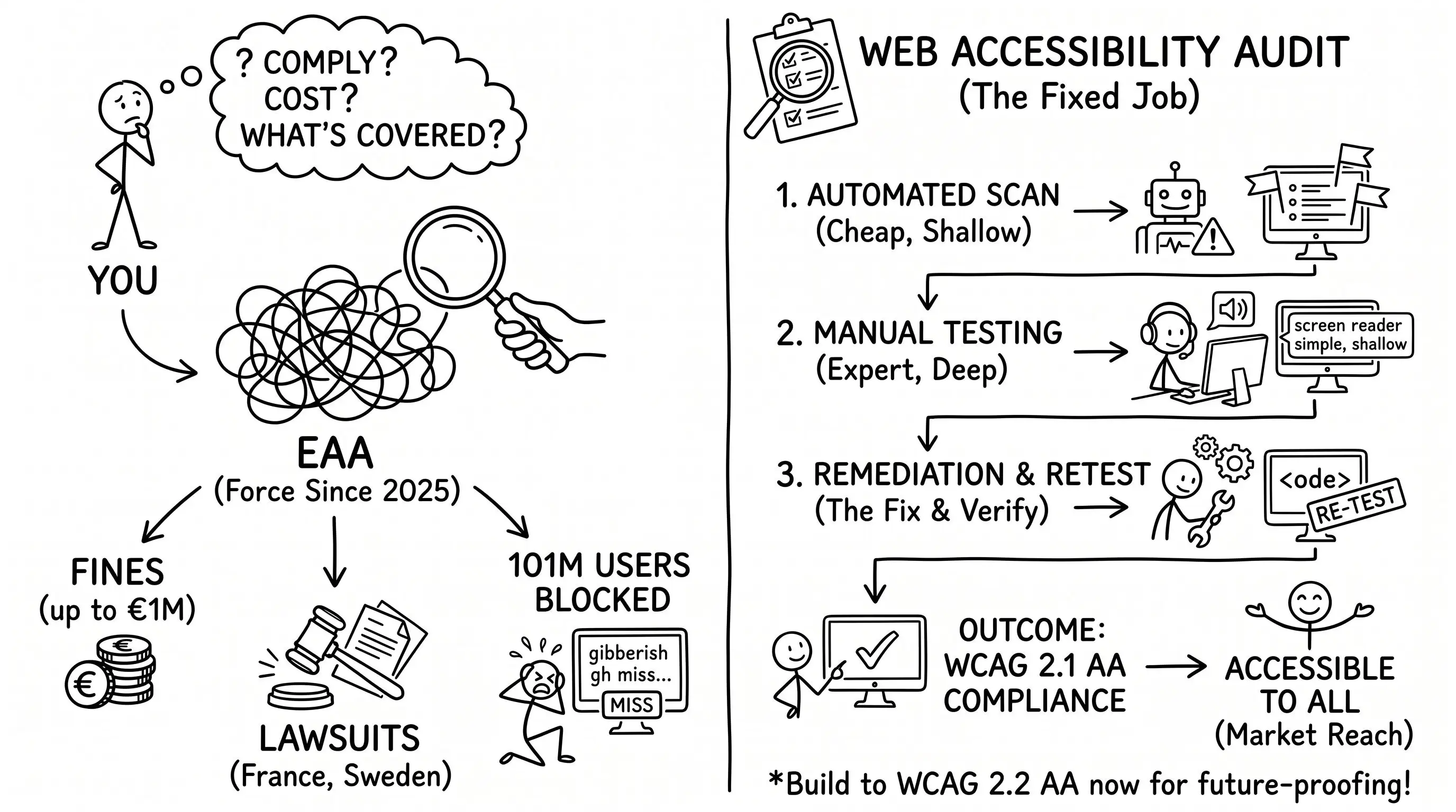 Web accessibility audit and European Accessibility Act compliance in 2026