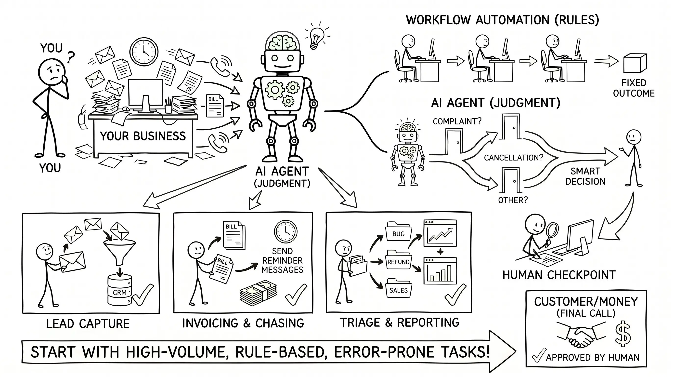 What an AI agent can actually do for a small business