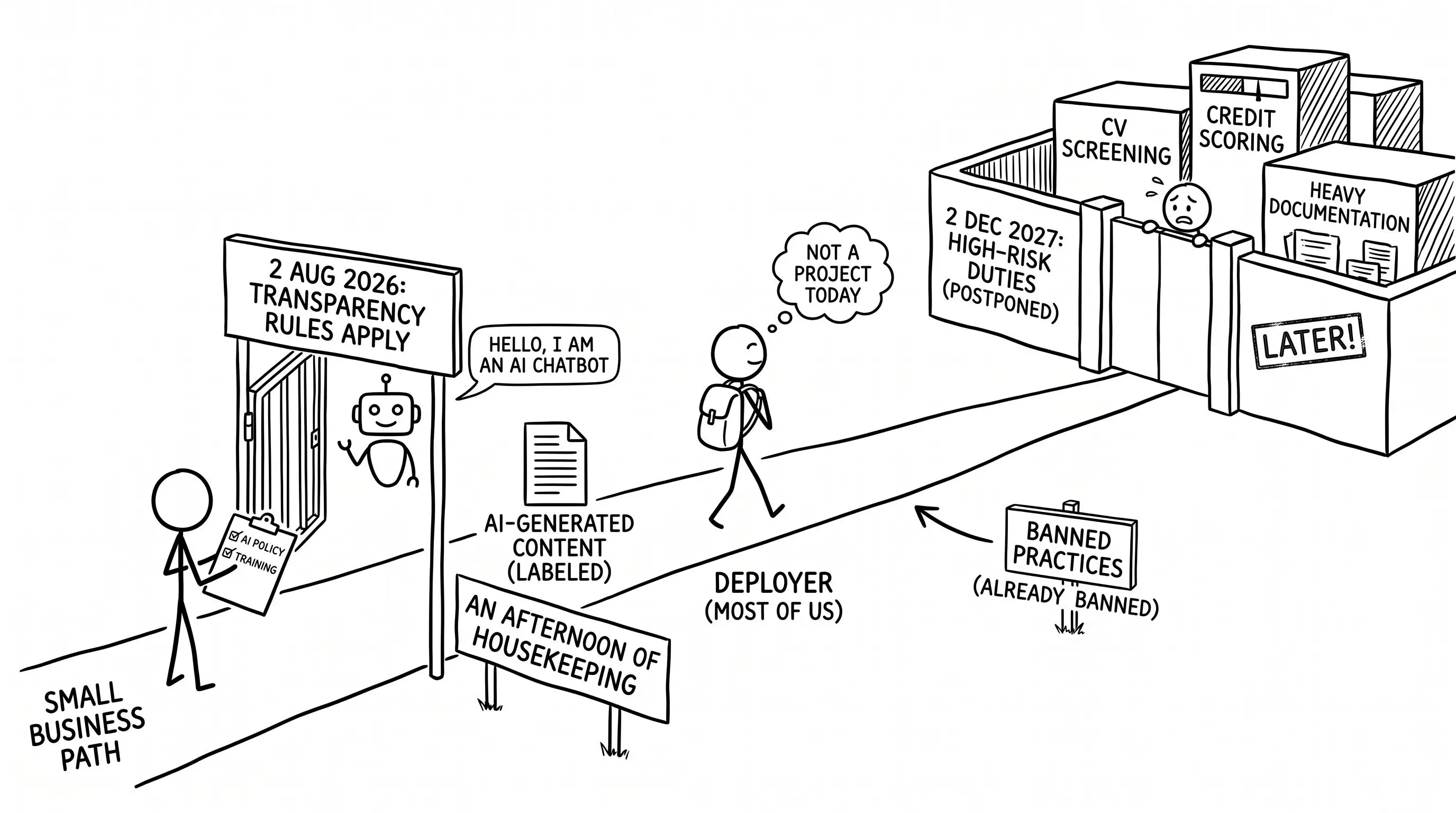 EU AI Act timeline from August 2026 — what applies to businesses