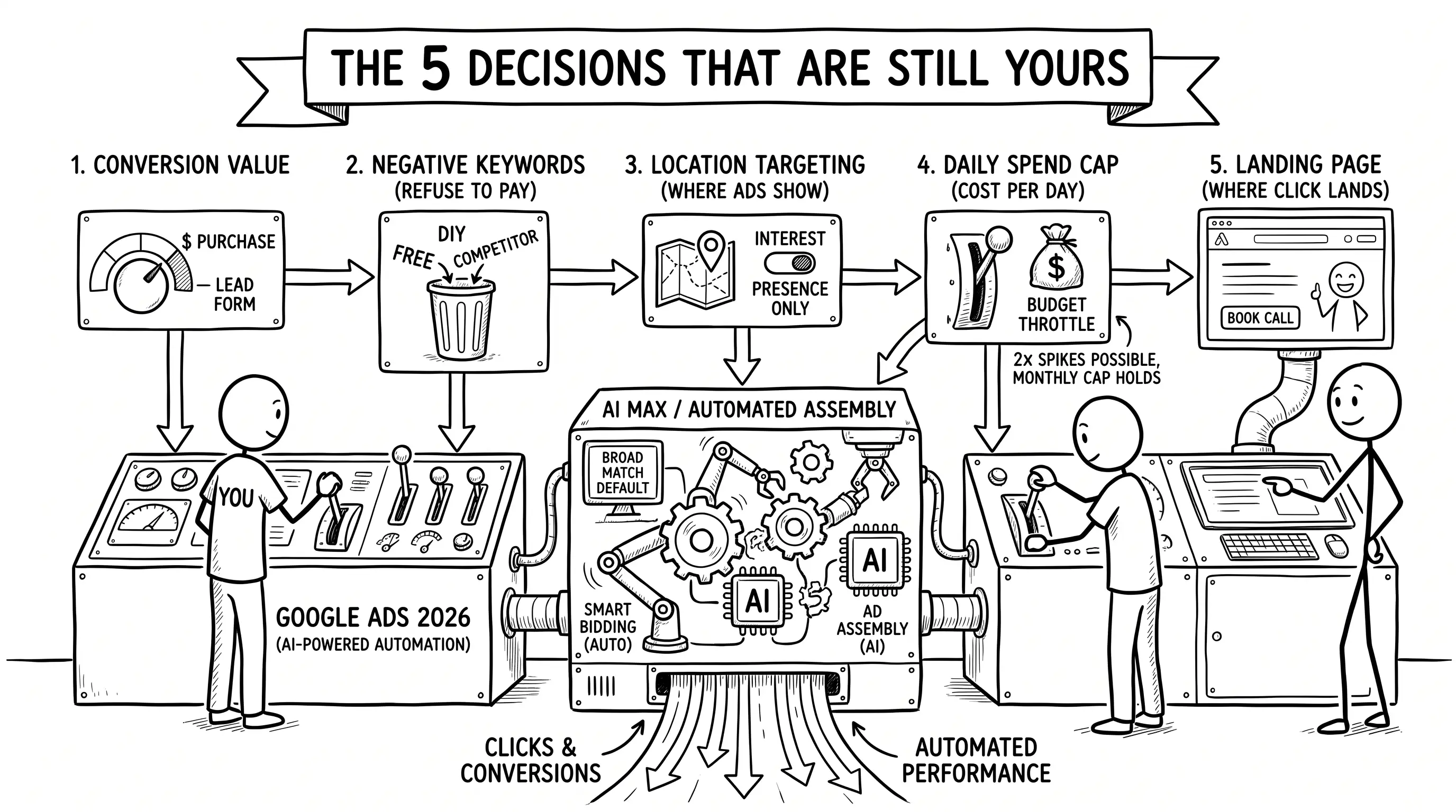 How to run Google Ads in 2026: setup walkthrough and the five decisions that protect your budget