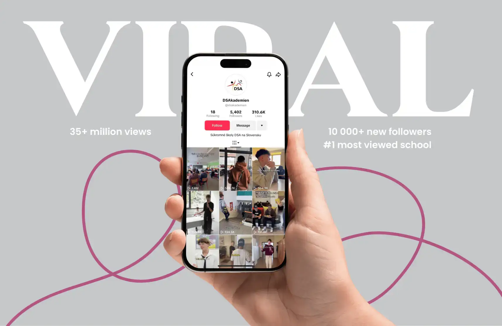 DSAkademien TikTok viral results