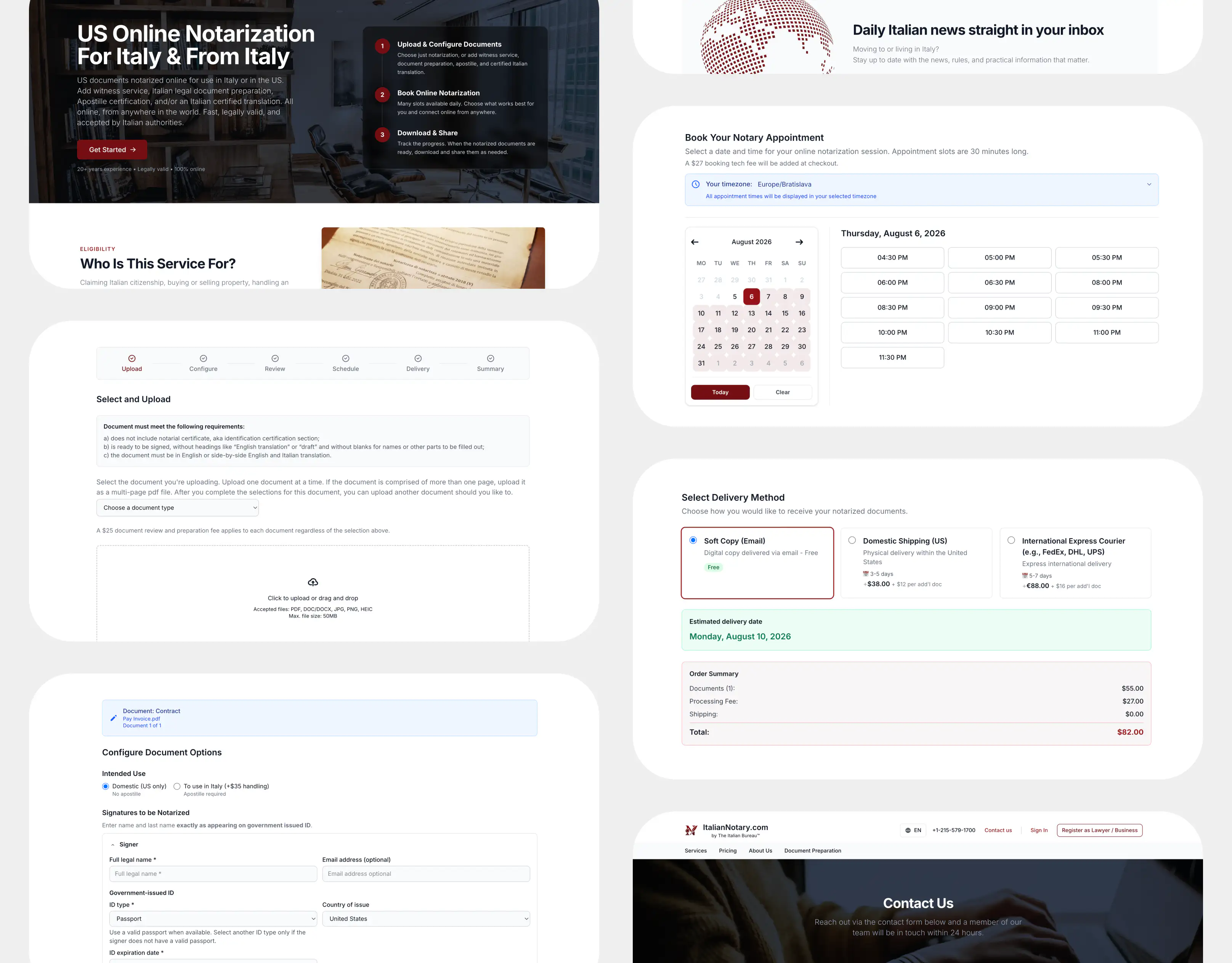 ItalianNotary.com case study cover
