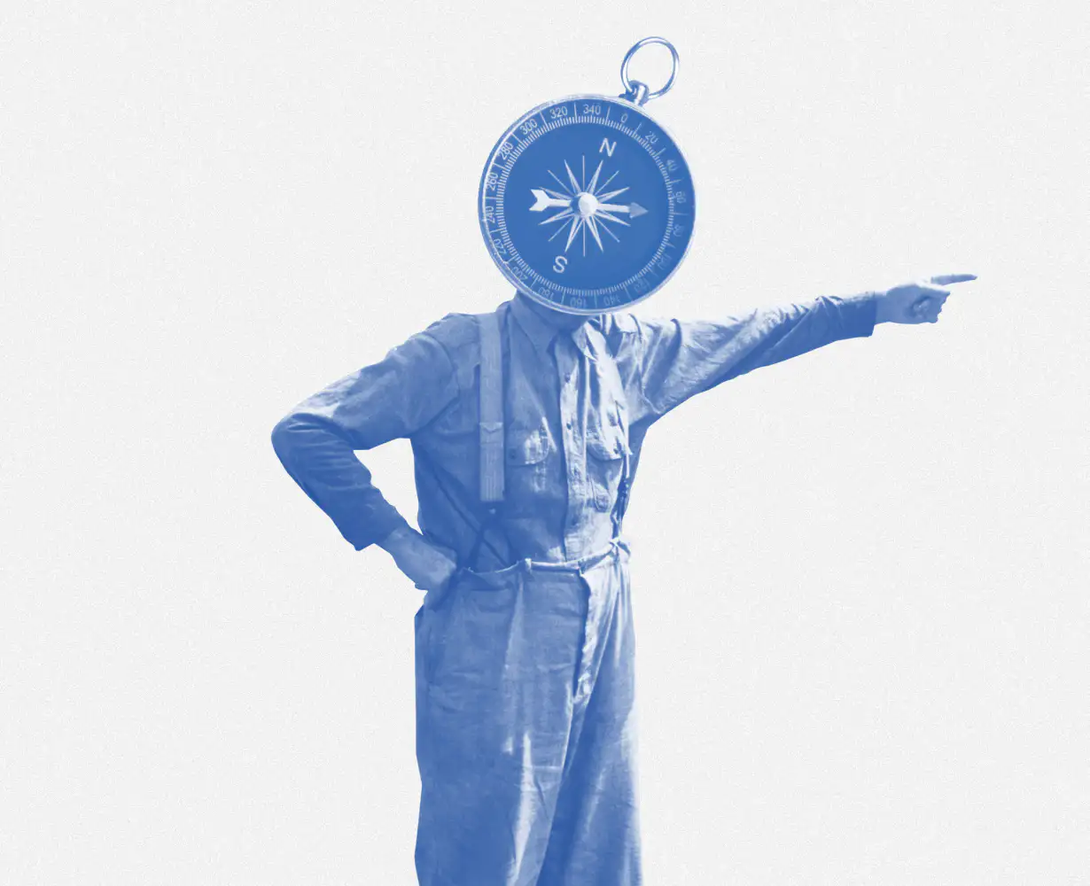 Relocate.world compass illustration