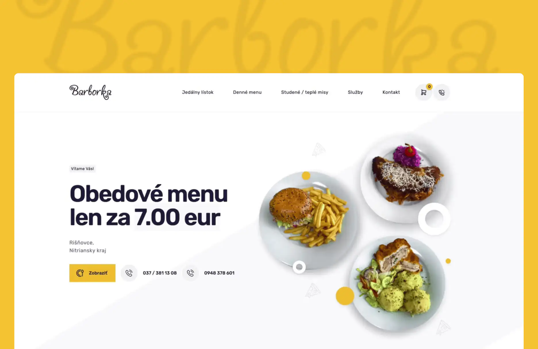 Reštaurácia Barborka website